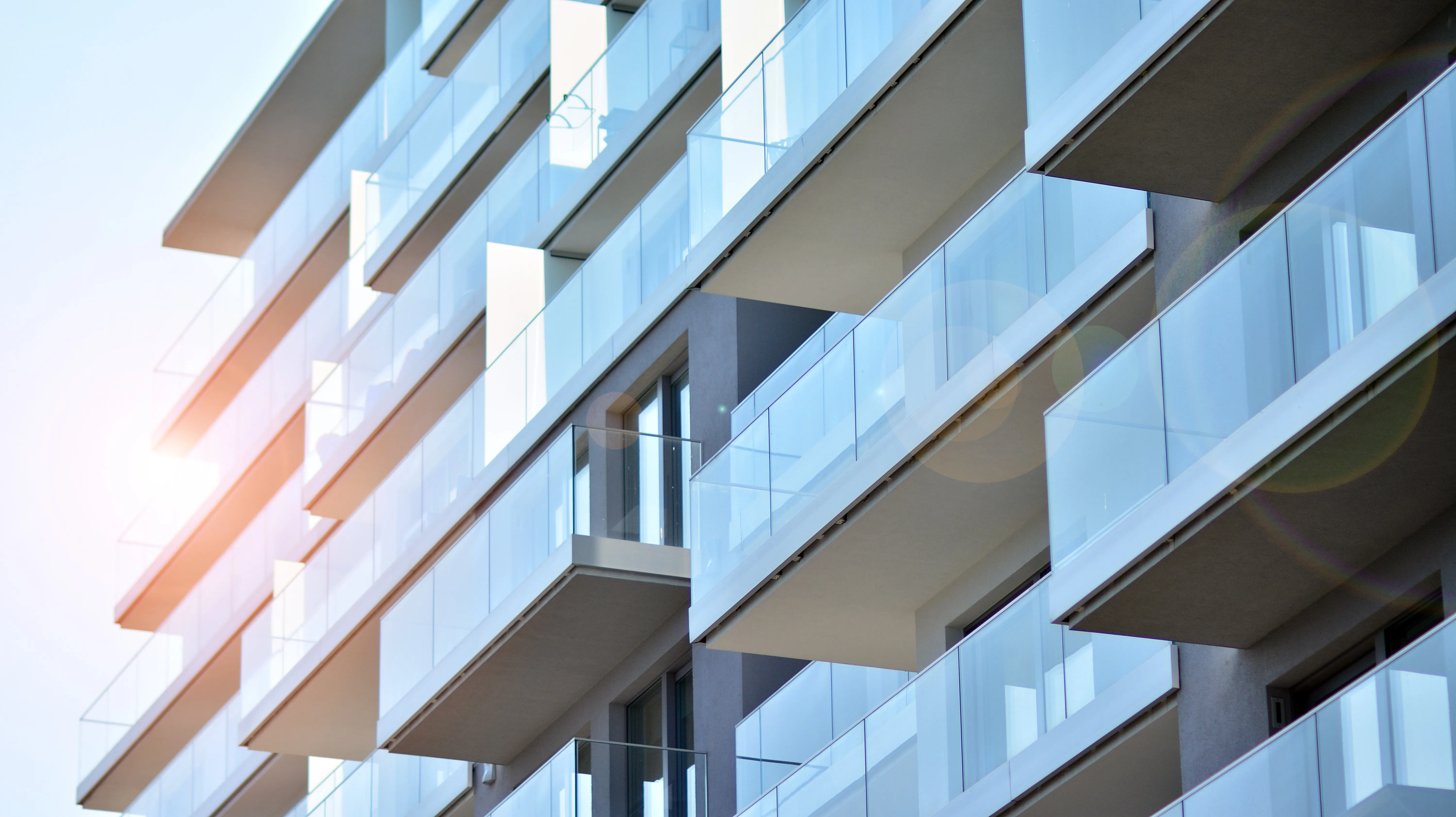 building with blue glass